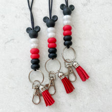 Load image into Gallery viewer, NEW Color Pop Mouse Ear Silicone Lanyards