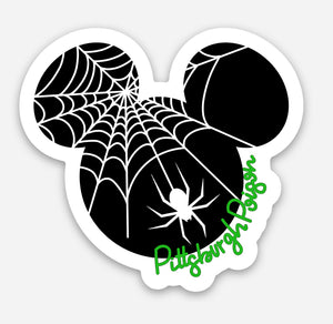 Spider-Web Mouse Ear Sticker