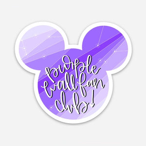 3” Purple Wall Sticker